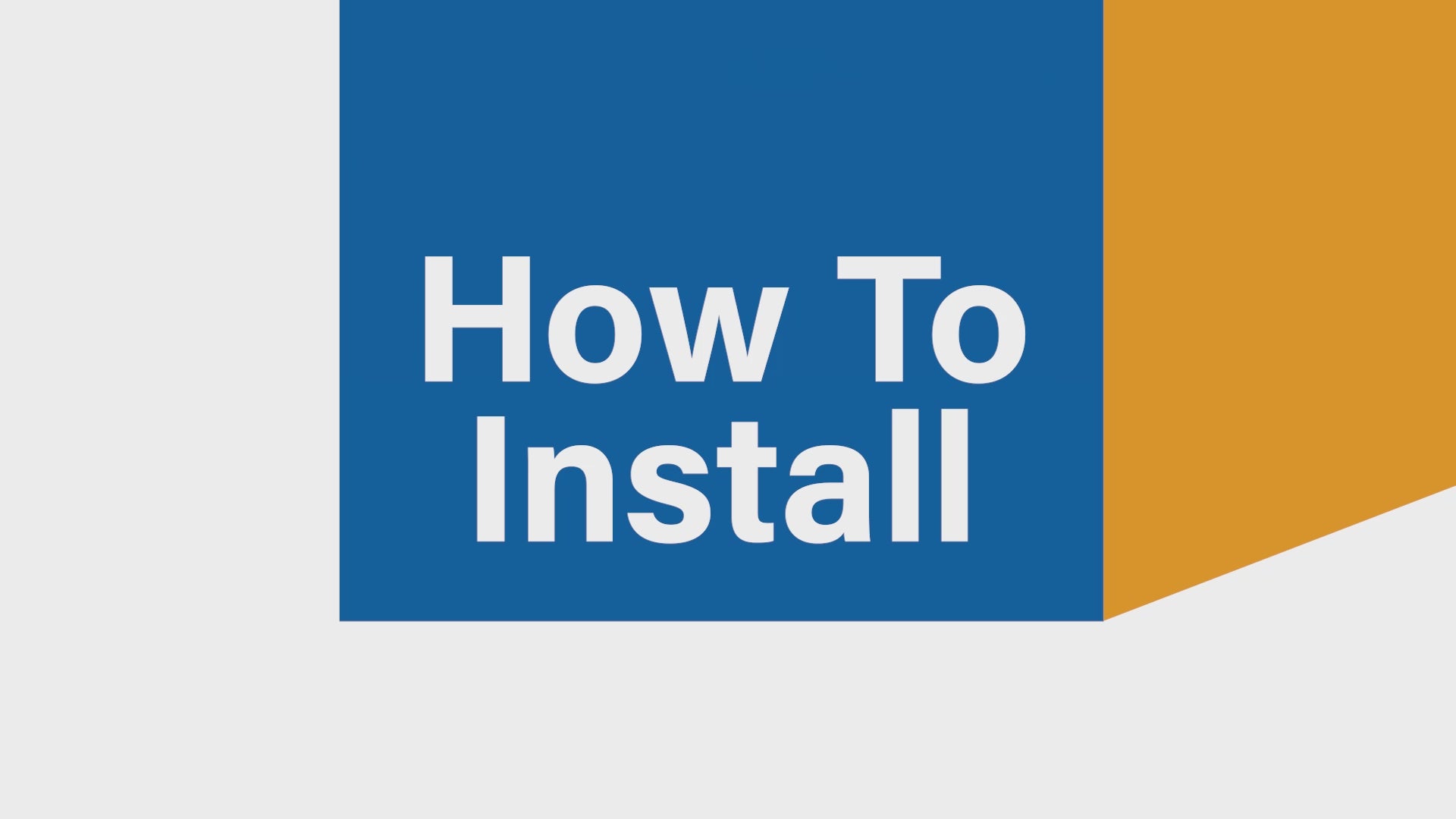 Load video: Hang It Simple installation video